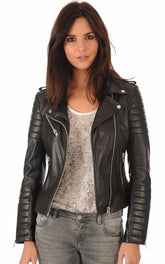 Women Genuine Leather Jacket WJ 38 SkinOutfit